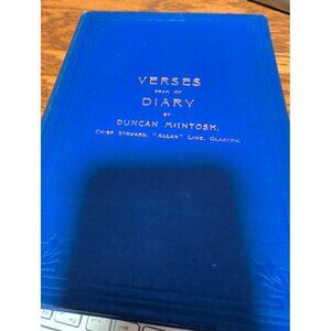 Verses from my Diary by Duncan Mcintosh